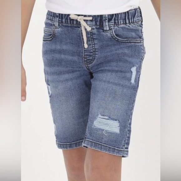 Old Navy Kids Blue Denim Shorts - Picture 2 of 5